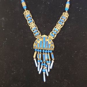 Victorian Egyptian Bohemian Czech Necklace  Sp4
